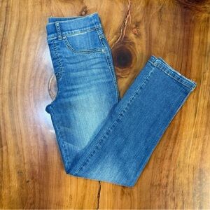 SPANX straight leg high waist Blue Women's Jeans size SMALL AKA (2-4)